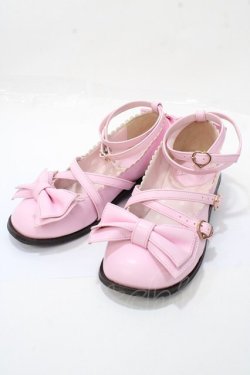 画像1: Angelic Pretty / Tea Party Shoes S ダークピンク Y-25-09-07-027-AP-SH-SZ-ZY