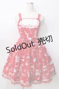 Angelic Pretty / MAGICAL ETOILEブローチ付ジャンパースカート  赤 Y-25-09-07-028-AP-OP-SZ-ZY
