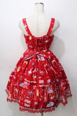 画像2: Angelic Pretty / MAGICAL ETOILEブローチ付ジャンパースカート  赤 Y-25-09-07-028-AP-OP-SZ-ZY