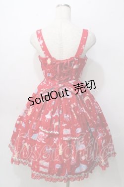 画像2: Angelic Pretty / MAGICAL ETOILEブローチ付ジャンパースカート  赤 Y-25-09-07-028-AP-OP-SZ-ZY