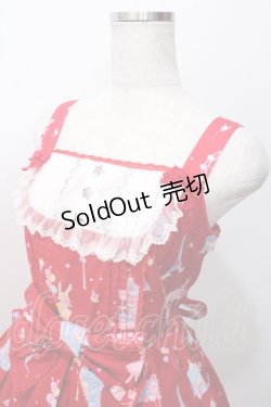 画像3: Angelic Pretty / MAGICAL ETOILEブローチ付ジャンパースカート  赤 Y-25-09-07-028-AP-OP-SZ-ZY