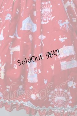 画像4: Angelic Pretty / MAGICAL ETOILEブローチ付ジャンパースカート  赤 Y-25-09-07-028-AP-OP-SZ-ZY