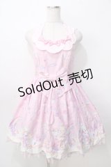 Angelic Pretty / MilkyPlanetジャンパースカート  ピンク Y-25-09-07-029-AP-OP-SZ-ZY