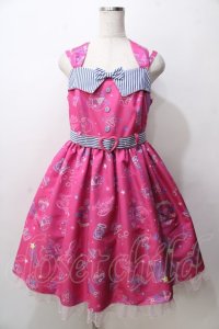 Angelic Pretty / Neon Star Diner SpecialジャンパースカートSet  ダークピンク Y-25-09-07-031-AP-OP-SZ-ZY