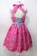 画像2: Angelic Pretty / Neon Star Diner SpecialジャンパースカートSet  ダークピンク Y-25-09-07-031-AP-OP-SZ-ZY (2)