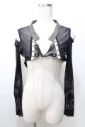 Rozen Kavalier / 肩出しメッシュチュールシュラグボレロ  黒 Y-25-09-11-005-OO-TO-SZ-ZY