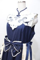 画像3: 【SALE】Doll Paradise / 燕刺繍中華ワンピース 1 紺 Y-25-09-11-039-LO-OP-SZ-ZT390 (3)