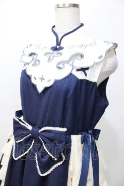 画像3: Doll Paradise / 燕刺繍中華ワンピース 1 紺 Y-25-09-11-039-LO-OP-SZ-ZY