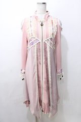 Ozz oneste / 肩出し和チャイナフロントジップワンピース  ピンク Y-25-09-11-041-OO-OP-SZ-ZY