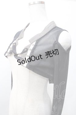 画像3: Rozen Kavalier / 肩出しメッシュチュールシュラグボレロ  黒 Y-25-09-11-005-OO-TO-SZ-ZY