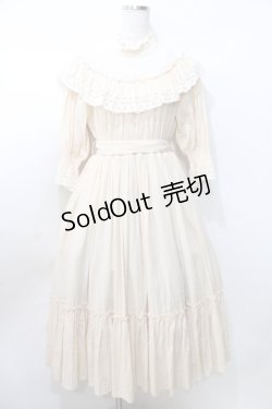 画像1: Sheglit / 紫陽花のレースドレス M アイボリー Y-25-09-11-045-EL-OP-SZ-ZY