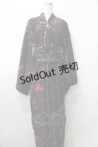 h.ANARCHY / 髑髏pt浴衣  黒 Y-25-09-11-051-HN-OP-SZ-ZY