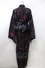 画像2: h.ANARCHY / 髑髏pt浴衣  黒 Y-25-09-11-051-HN-OP-SZ-ZY (2)