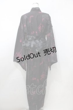 画像2: h.ANARCHY / 髑髏pt浴衣  黒 Y-25-09-11-051-HN-OP-SZ-ZY