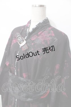 画像3: h.ANARCHY / 髑髏pt浴衣  黒 Y-25-09-11-051-HN-OP-SZ-ZY