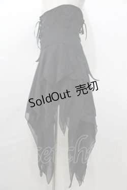 画像3: BPN / 燕尾デザインアシメソフトコルセット M 黒 Y-25-09-11-054-GO-SK-SZ-ZY