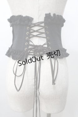 画像2: ATELIER PIERROT / Decay Gauze Corset  黒 Y-25-09-11-057-EL-TO-AS-ZY