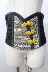 Qutie Frash / チャイナボタンコルセット  グリーン Y-25-09-11-058-QU-TO-SZ-ZY