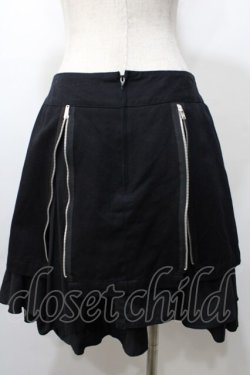 画像2: PEACE NOW / ジップデザインスカート  黒 Y-25-09-11-060-PU-SK-SZ-ZY