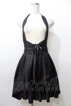 画像1: MR corset / ジャガードホルタースカート  黒 Y-25-09-11-061-PU-SK-SZ-ZY