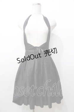 画像1: MR corset / ジャガードホルタースカート  黒 Y-25-09-11-061-PU-SK-SZ-ZY