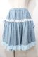 画像1: PEACE NOW / スターフロッキースカート M サックス Y-25-09-11-065-PU-SK-SZ-ZY (1)
