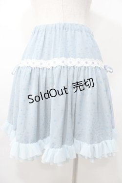画像2: PEACE NOW / スターフロッキースカート M サックス Y-25-09-11-065-PU-SK-SZ-ZY