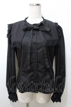画像1: Sheglit / Aliciaレースブラウス  黒 Y-25-09-11-008-EL-BL-SZ-ZY