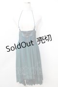 Ozz oneste / 2way バッスルロングワンピース  グリーン Y-25-09-11-076-OO-SK-SZ-ZY