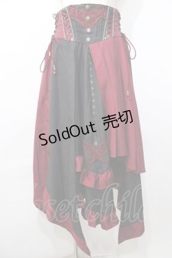 画像1: Ozz oneste / 月兎スカート  黒 Y-25-09-11-079-OO-SK-SZ-ZY