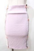 Swankiss / レース×リボンタイトスカート F ラベンダー Y-25-09-11-095-CA-SK-SZ-ZY
