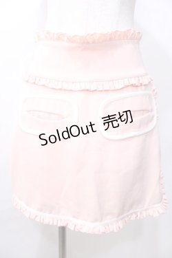 画像1: 【SALE】Swankiss / パイピングスカパン F ピンク Y-25-09-11-099-CA-PA-SZ-ZT393