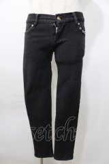 SEX POT ReVeNGe / スタッズデニムパンツ M 黒 Y-25-09-11-108-SP-PA-SZ-ZY