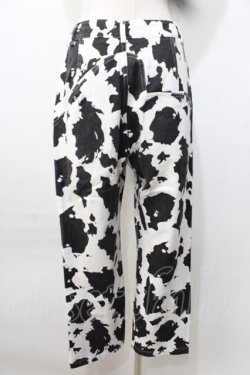 画像2: WC / 牛柄デザインパンツ F 白×黒 Y-25-09-11-109-PU-PA-SZ-ZY