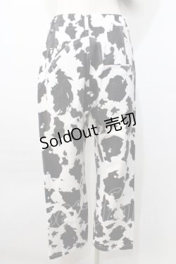 画像2: WC / 牛柄デザインパンツ F 白×黒 Y-25-09-11-109-PU-PA-SZ-ZY