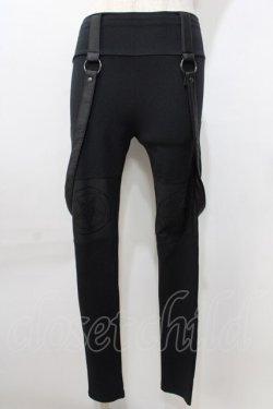 画像1: KILL STAR / WATCH ME BURN LEGGINGS XS ブラック Y-25-09-11-110-PU-PA-SZ-ZY