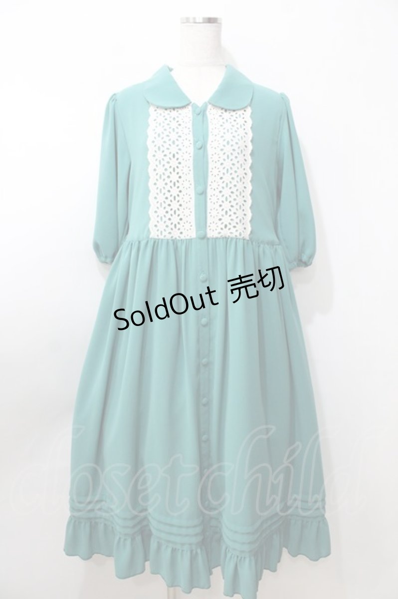 画像1: 【SALE】Physical Drop / ものがたりの少女ワンピース  グリーン Y-25-09-11-016-LO-OP-SZ-ZT029 (1)