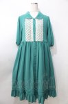 画像1: 【SALE】Physical Drop / ものがたりの少女ワンピース  グリーン Y-25-09-11-016-LO-OP-SZ-ZT029 (1)