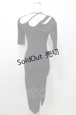 画像2: Melt the lady / オープンネックドレス F ブラック Y-25-09-11-021-PU-OP-SZ-ZY