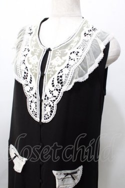 画像3: SERAPHIM / モチーフレースのジャンパースカート  黒 Y-25-09-11-022-LO-OP-SZ-ZY