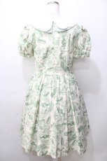 画像2: Q-pot. / パティスリーパフスリーブワンピース  グリーン Y-25-09-11-029-QP-OP-SZ-ZT059 (2)