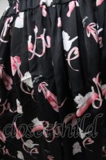 画像3: 【SALE】Rose Marie seoir / shirringワンピース  ネコバレエ柄黒 Y-25-09-11-031-EL-OP-SZ-ZT002 (3)