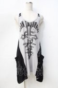 GHOST of HARLEM / プリントロングタンクトップ  グレー Y-25-09-13-028-GL-TO-SZ-ZY