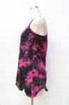 画像2: 【SALE】GLAD NEWS / ムラ染めイレギュラータンクトップ F ピンク×黒 Y-25-09-13-030-GL-TO-SZ-ZT204 (2)