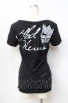 画像2: 【SALE】GLAD NEWS / スカルpt Tシャツ R 黒 Y-25-09-13-032-GL-TO-SZ-ZT081 (2)