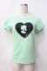画像1: MILK / シルエットパフトップス  メロン×ブラックプリント Y-25-09-13-035-ML-TO-SZ-ZY (1)