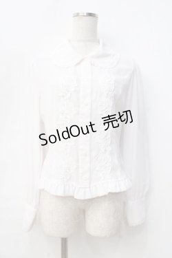 画像1: Innocent World / ツインローズブラウス M ベージュ Y-25-09-13-004-IW-BL-SZ-ZY