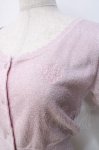 画像4: 【SALE】Emily Temple cute / ハートロゴ刺繍 ラメニットパフカーディガン  ピンク Y-25-09-13-040-ET-TO-SZ-ZT512 (4)