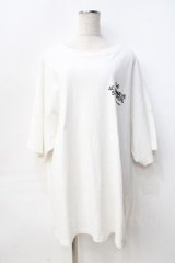 RNA / ロゴメガBIGTシャツ  白 Y-25-09-13-042-PU-TO-SZ-ZT356