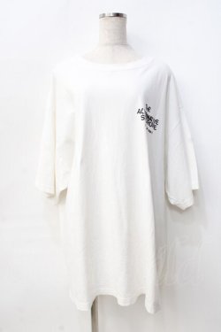 画像1: RNA / ロゴメガBIGTシャツ  白 Y-25-09-13-042-PU-TO-SZ-ZY